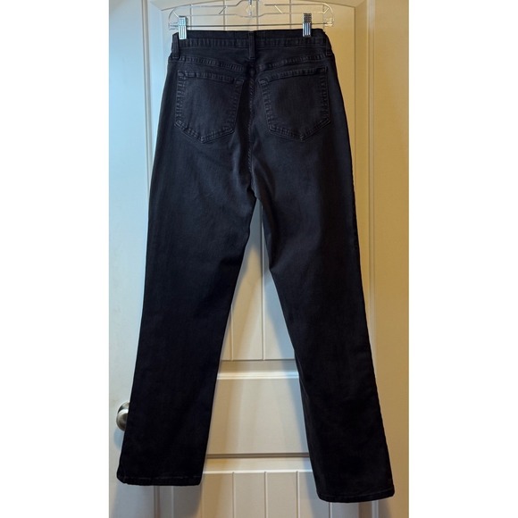 Not Your Daughters Jeans Womens Sz 6 Black Lift Tuck Straight Leg Jeans Trendy # - Picture 3 of 11